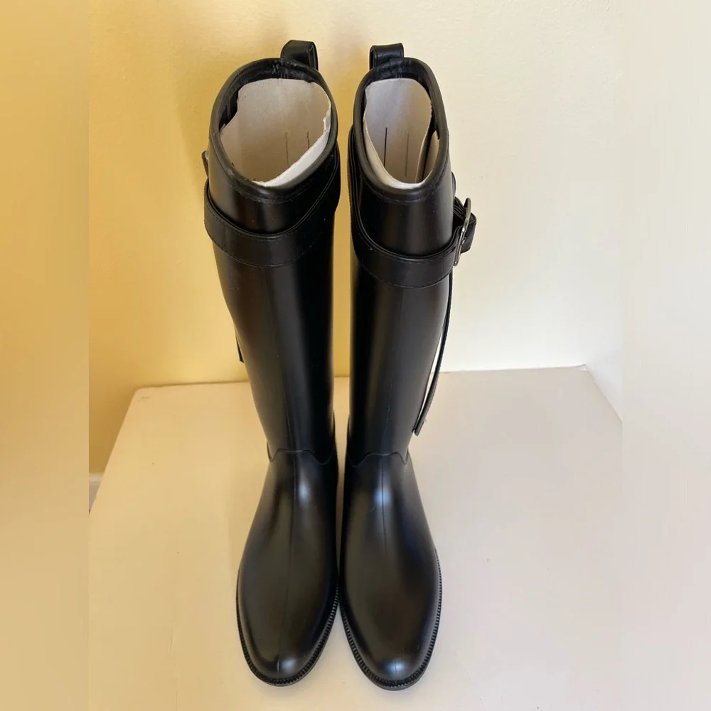 NWT - Dirty Laundry Women’s Rain Boots- Knee High in Black - Size 6